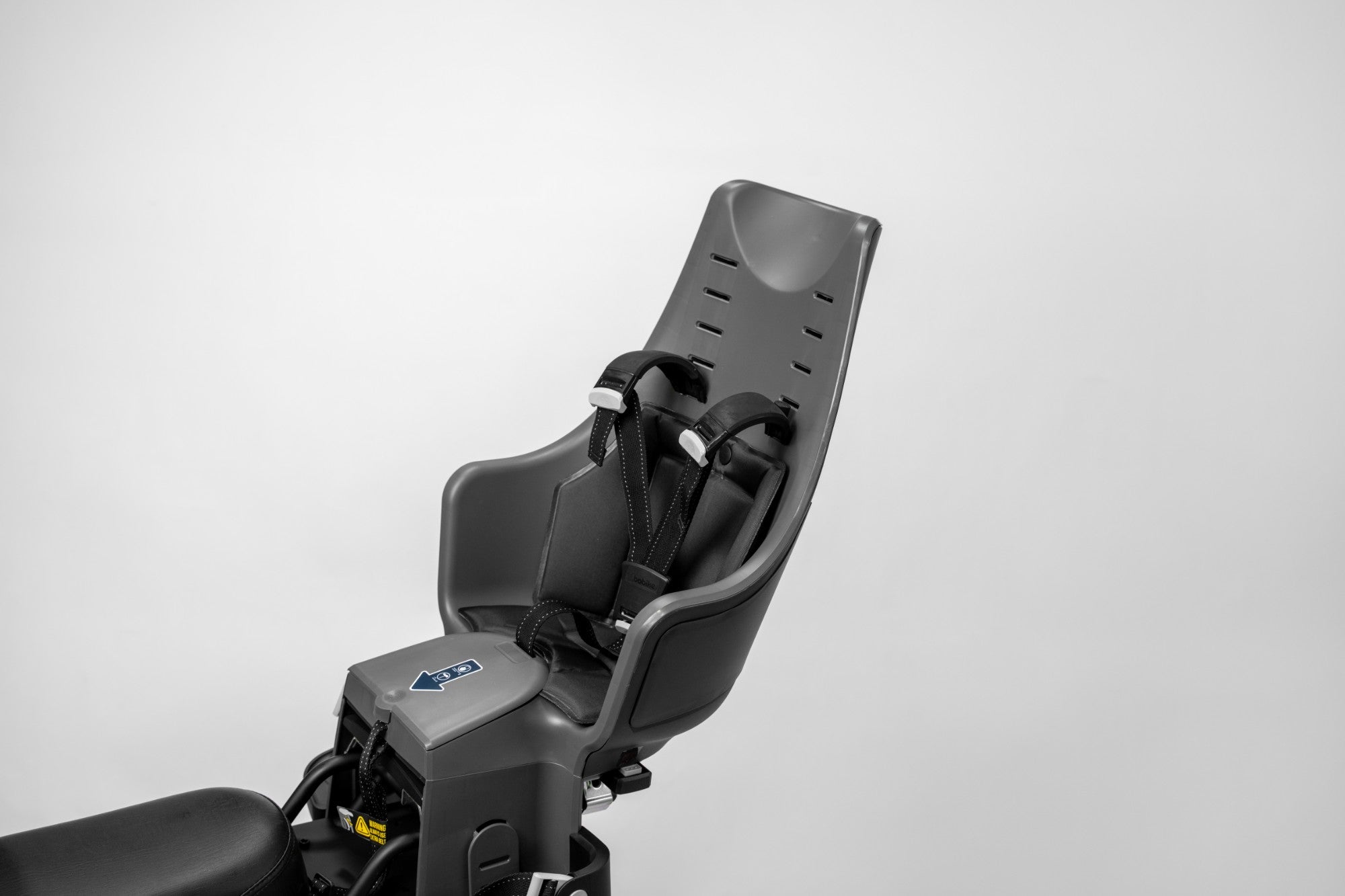 Modus baby seat mounted on the Rolls rear rack