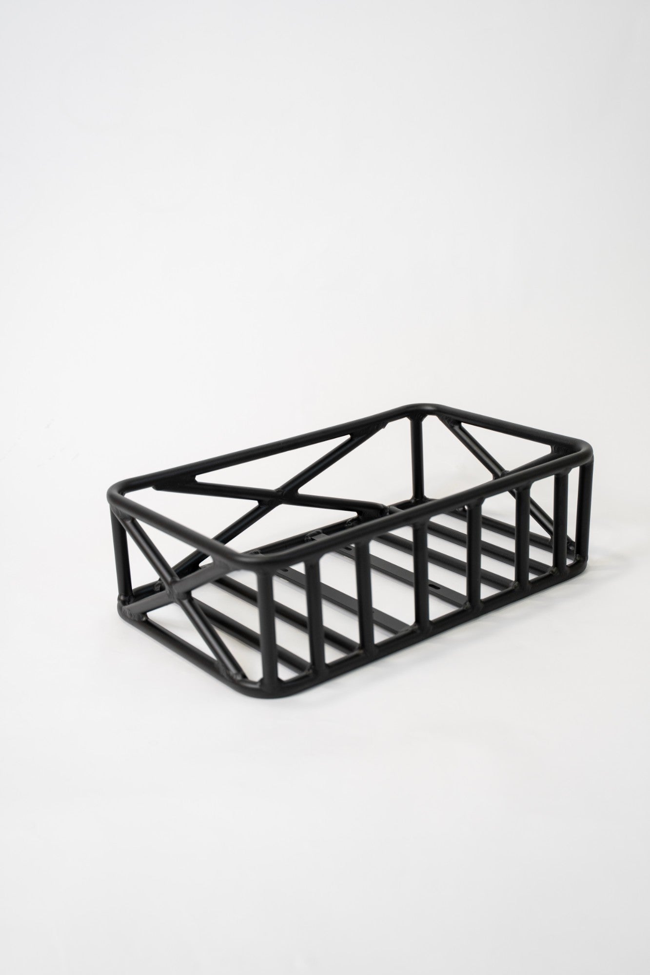 Modus Bikes utility basket showing the mounting rails